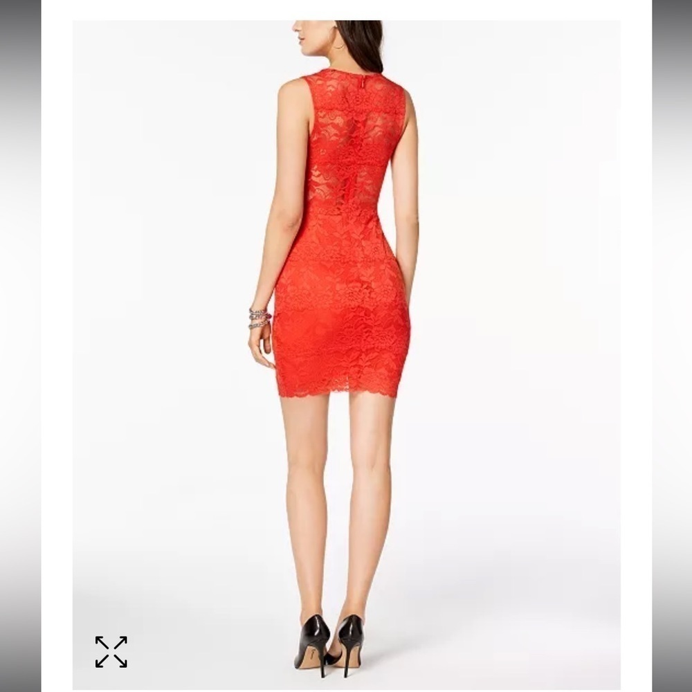 NEW WITH TAGS Guess | Katrina Lace Illusion Dress Red NWT